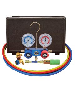 MSC89660-UV image(0) - Aluminum manifold 134A gauge set w/ 60" hoses