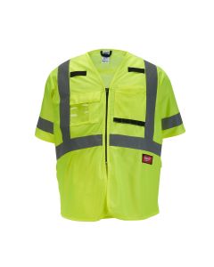 MLW48-73-5141 image(0) - Class 3 High Visibility Yellow Safety Vest - S/M