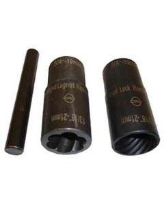 TMRTI4300 image(0) - 3-Piece Twist Socket Lug Nut Removal Kit, for Remo