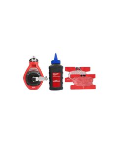MLW48-22-3993 image(0) - 100 Ft. Precision Line Chalk Reel Kit with Bonus Bold Line and Blue Chalk