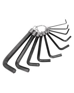 KTI71420 image(0) - HEX KEY SET 10 PC. SAE 1/16IN.-3/8IN. ON A RING