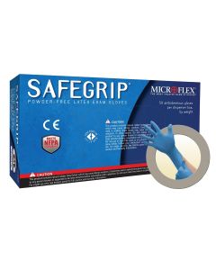 MFXSG375M image(0) - SAFEGRIP PF LATEX GLOVES MEDIUM 50PK