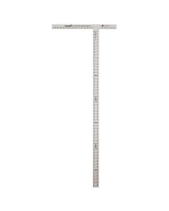 MLW418-54 image(0) - 53-7/8 in. Anodized Aluminum Drywall T-Square w/ 1 in. Graduation