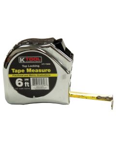 1/2" x 6' Tape Measure with SAE and Metric Marking