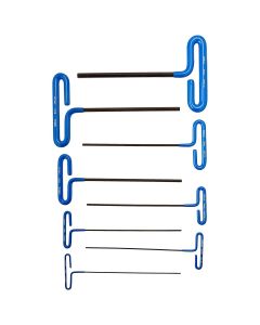 HEX KEY SET 8 PC T-HANDLE 9IN. METRIC 2-10MM CUSH