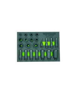 VIMIMPACT622 image(0) - 25 PC. 3/8" DR. SAE  IMPACT SOCKET SET