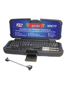 VIMVHC77 image(0) - VIM Tools 77-Piece Half Cut Stubby Bit Set