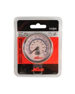 MIL1191 image(0) - Gage 1/4" NPT, 0-160 PSI - Center Mount