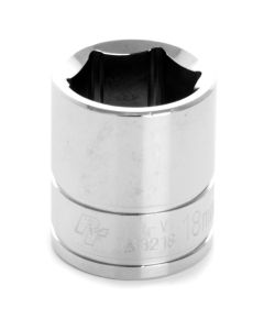 WLMW38218 image(0) - 3/8'' DRIVE 6 PT STND SOCKET 18MM