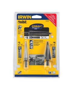 VGP15506SM image(0) - 3 Piece Unibit HSS and Cobalt Set (#1, #4 & #2)