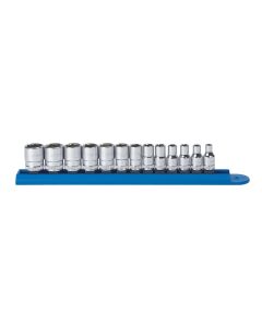 KDT80302 image(0) - 13PC 1/4" DRIVE 6PT METRIC SOCKET SET
