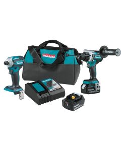 MAKXT288T image(0) - 18V LXT® Lithium‑Ion Brushless Cordless 2‑Pc. Combo Kit (5.0Ah)