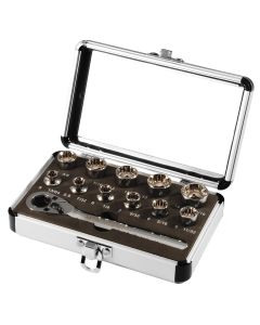 MTN1012 image(0) - 1/4" CLOSE QUARTER SOCKET SET MULTI PLUS 12PC