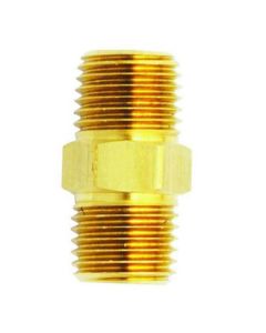 MIL646-1 image(0) - M. Hex Nipple, 1/4" x 3/8"