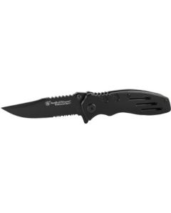 TAYSWA24S image(0) - Alum Serr Folding Knife SS Bld
