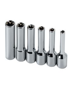 SKT44950 image(0) - 1/4" DR DEEP TORX SOCKET SET 6 PC E4-E10
