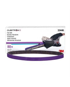 MMM33446 image(0) - Cubitron II File Belt 80+ 1/2"x18" (12.7mmx457.2mm) 10 belts/cart 5 cart/case