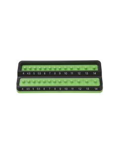 MTSPSH25M-GRN image(0) - 1/4 in. Metric Peg Socket Holder, Green
