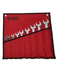 KTI41300 image(0) - WRENCH SET COMBINATION 9 PC HI POLISH W/KIT BAG