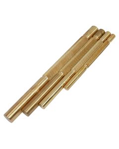 KTI72980 image(0) - PUNCH SET BRASS 4 PC. IN VINYL POUCH