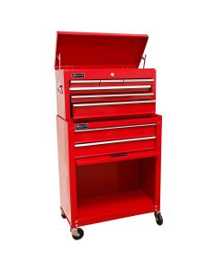 HOMRD07062400 image(0) - 24" Red Homeowners 8 Drawer Combo Tool Box