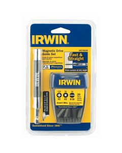 HAN3057002DS image(0) - Drive Guide Set Magnetic with Tic Tac Container (Slotted, Sq Insert, Philips Insert Bits) - 21 Pc.