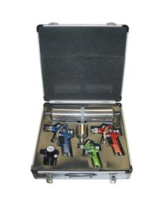 4 Pc. Hvlp Spray Gun Kit W/Aluminum Case
