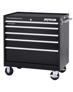 WATPCA-40524BK image(0) - Waterloo Pro HD Series 40 in. Roller Cabinet with