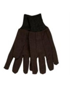 AbsorbentBreathable brown jerseyClute patternComfortable knit wristCotton polyester blendStraight thumb