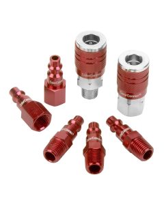 LEGA73457D image(0) - COLORCONNEX TYPE D 7PC 1/4" BODY COUPLER & PLUG KI