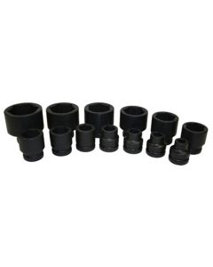 KTI35113 image(0) - Socket Set 1" Dr. Short Impact, 13 Piece