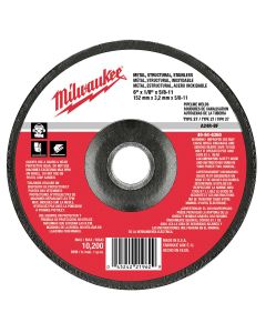 MLW49-94-6360 image(0) - 6" x 1/8" x 5/8-11" Grinding Wheel (Type 27)