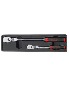 KDT81204F image(0) - 2 Pc. Flex Ratchet Set w/Cushion Grip (1/4", 3/8")