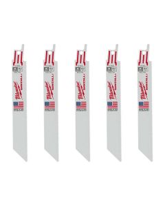 MLW48-00-5186 image(0) - 5-PK OF 4" 18 TPI MEDIUM METAL CUTTING SAWZALL RECIP SAW BLADES