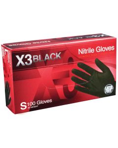 AMXBX342100 image(0) - S X3 Powder Free, Textured, Black Nitrile