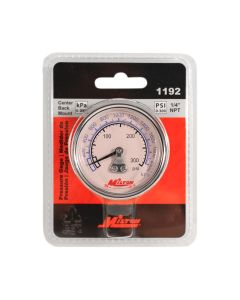 MIL1192 image(0) - Gage 1/4" NPT, 0-300 PSI - Center Mount