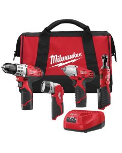 MLW2493-24 image(0) - M12 4-PC AUTO COMBO KIT