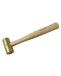 KTI71714 image(0) - 16 oz. Brass hammer with Wooden Hickory Handle