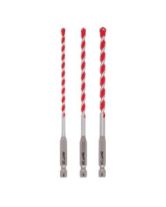 MLW48-20-9050 image(0) - 3pc. SHOCKWAVE™ Carbide Hammer Drill Bit Kit