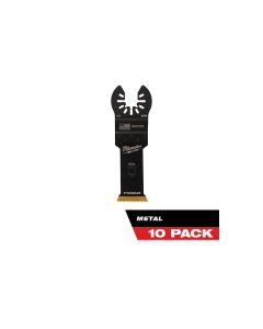 MLW49-25-1259 image(0) - Milwaukee OPEN-LOK 1-1/8" TITANIUM ENHANCED BI-METAL METAL BLADES 10PK