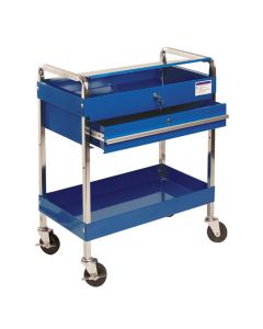 SUN8013ABL image(0) - SERVICE CART W/LOCKING TOP & DRAWER BLUE
