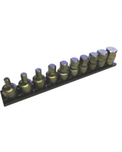 VIMIMPACT-VM6 image(0) - VIM Tools 10-Piece Half Cut Impact Metric Hex Set 3/8 in. Square Drive