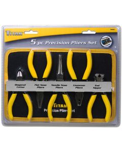 TIT18405 image(0) - 5PC PRECISION PLIERS SET W/ CASE