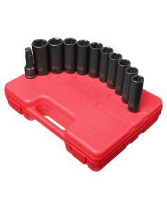SUN2611 image(0) - 11 PC. EXTRA DEEP SAE/METRIC SKT SET
