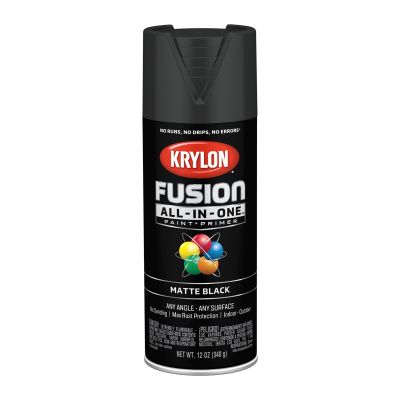 Krylon Fusion All-In-One Paint + Primer, Matte Black