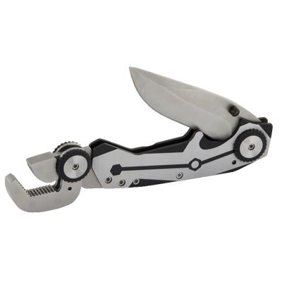 FOLDING KNIFE WITH LOCKING JAW WRENCH