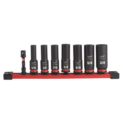8PC SHOCKWAVE Impact Duty? 3/8" Drive SAE Deep 6 Point Socket Set