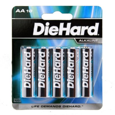 Batteries 10 Pack Diehard AA Alkaline