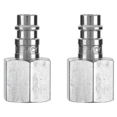 Flexzilla Pro High Flow Plug, 3/8" FNPT, 1/4" Body, 2-Pack