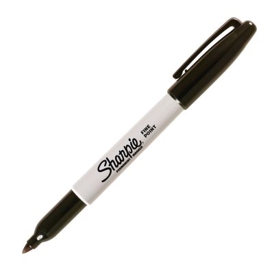 Sharpie (30051) Permanent Marker, Fine Tip, Black (Each)
